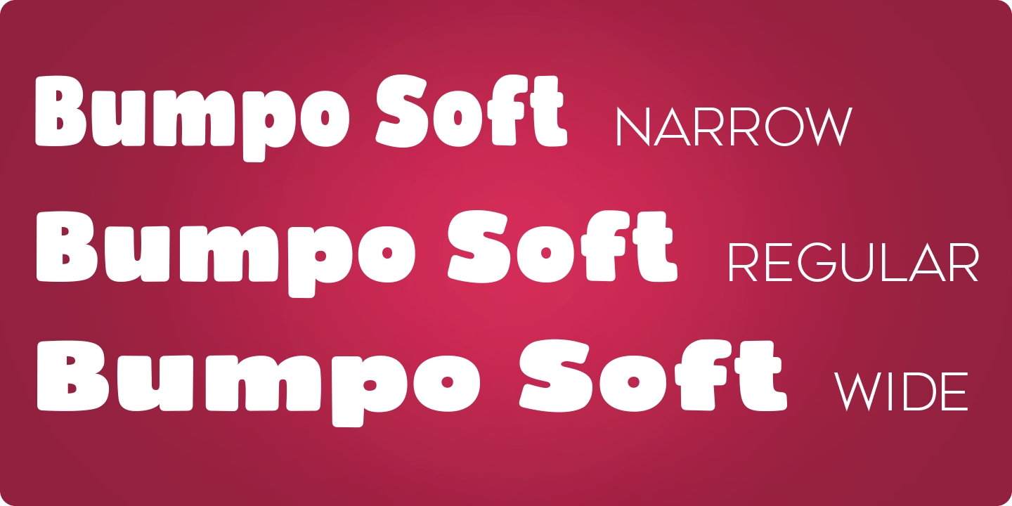 Пример шрифта Bumpo Soft #5